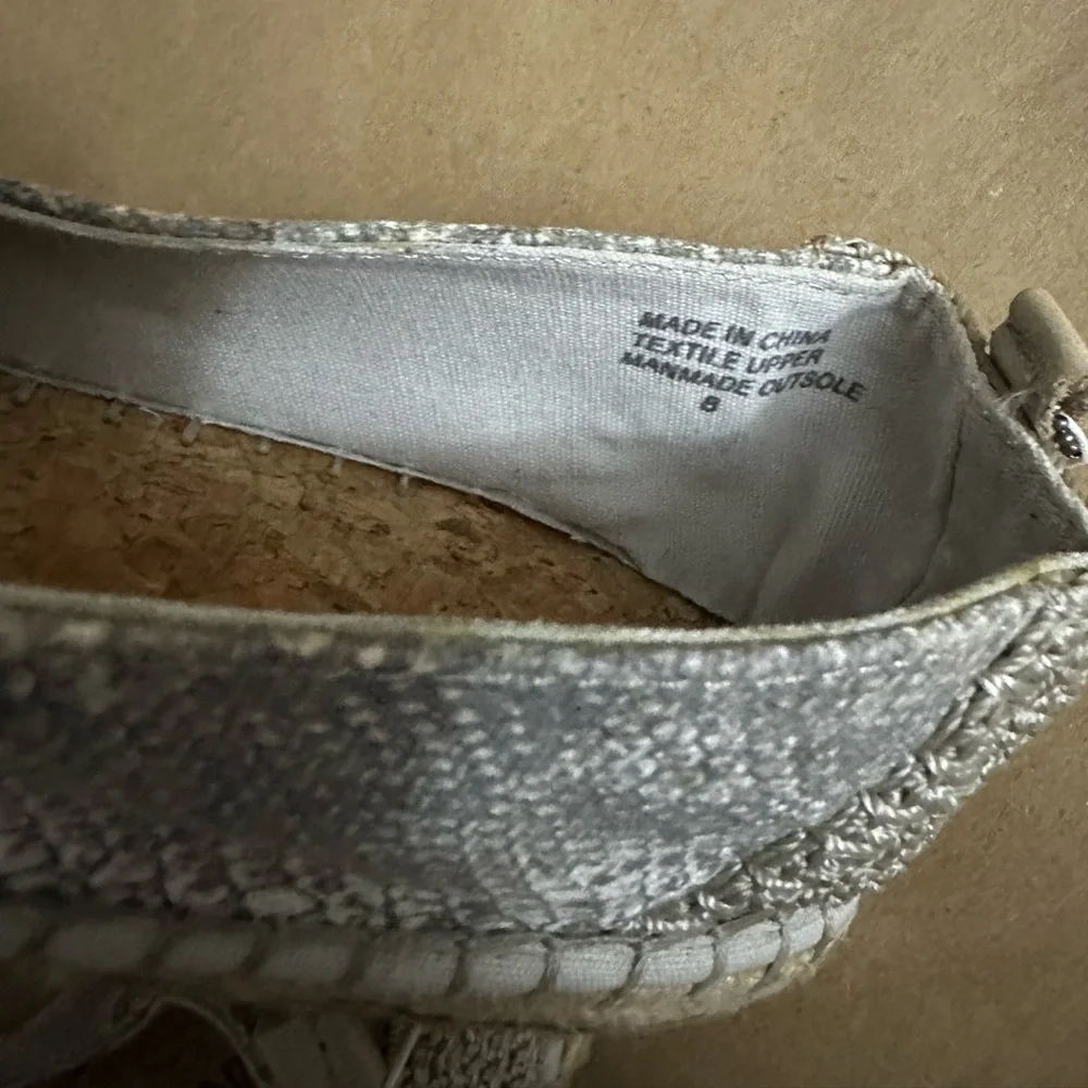 NWT The Sak Ella Crochet Snake Print Espadrilles Flats